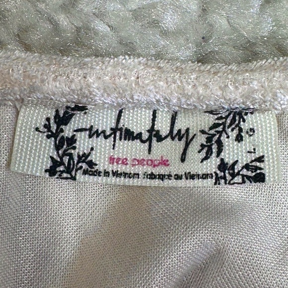 Free People ALL NIGHT VELVET TUNIC in Champagne. Romantic Honeymoon Soft Large - Picture 6 of 9